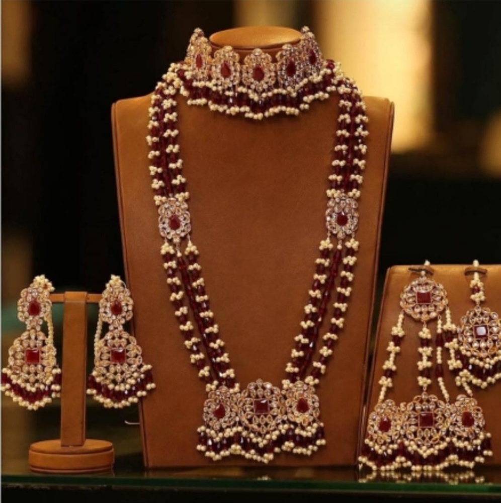 Maroon Indian Bridal Set